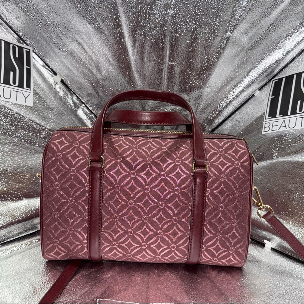 MICHAEL KORS (NWT): Travel Duffle Satchel - Oxblood - Picture 2 of 2